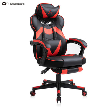 Gaming Office Chair Ergonomic computer Chair with Footrest Arms Lumbar Support Headrest Swivel Rolling High Back Racing Chair