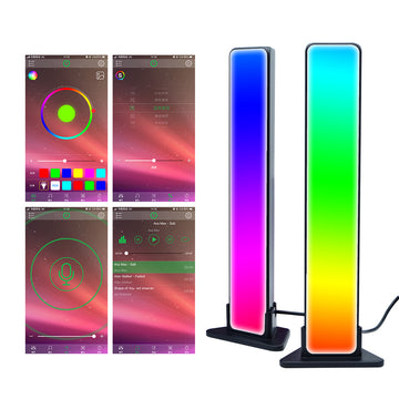 2021 LED Music Ambient Light RGB Smart Backlights Light Bars APP Control Work with Alexa TV backlights for PC Gaming Living Room