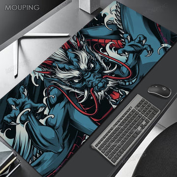 Dragon Mat Mousepad Gamer Office Mat Mouse Pad Light Gaming Room Accessories Desk Mat Art Keyboard Mats 900x400 Mausepad Company