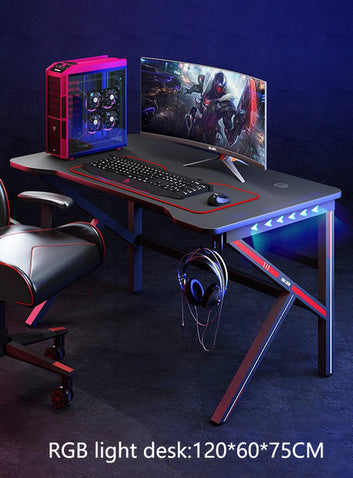 Computer desk home desktop gamer desk chair set e-sports table anchor live white computer desk Internet cafe gaming desk