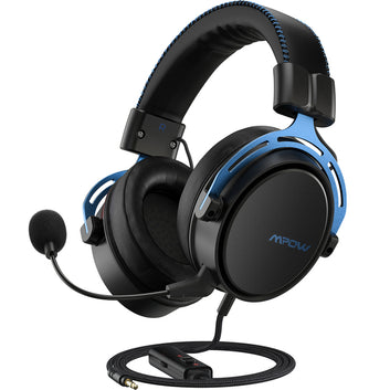 Mpow/Soulsens Air SE PS4 Gaming Headset 3D Surround Sound Wired Headphones with Noise Cancelling Mic for PS4 PS5 Xbox One Switch