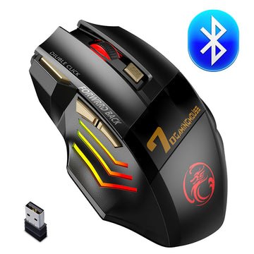 Wireless Gaming Mouse Wireless Mouse Rechargeable Computer Mouse Gamer Ergonomic Mause Silent USB 7 Button RGB Mice For PC Game