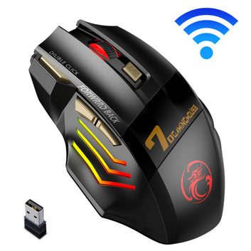 Wireless Gaming Mouse Wireless Mouse Rechargeable Computer Mouse Gamer Ergonomic Mause Silent USB 7 Button RGB Mice For PC Game