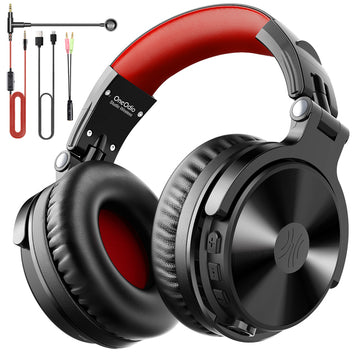 Oneodio 110h Wireless Bluetooth 5.2 Headset + Wired Gaming Headphones 2 in 1 With Microphone For PC PS4 Call Center Office Skype