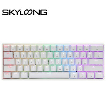 SKYLOONG GK61 Teclado 60% Mini Keyboard PC Gamer USB Wired Keycaps For Mechanical Keyboard Gaming Accessories Laptop Tablet SK61