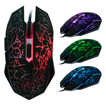 Colorful LED Computer Gaming Mouse Professional Ultra-precise Game For Dota 2 For LOL Gamer 2400 DPI USB Wired Mouse