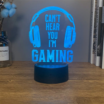 3D Night Lamp Gaming Room Desk Setup Lighting Decor on the table Game Console Icon Logo Sensor Light for Kids Bedside Gift