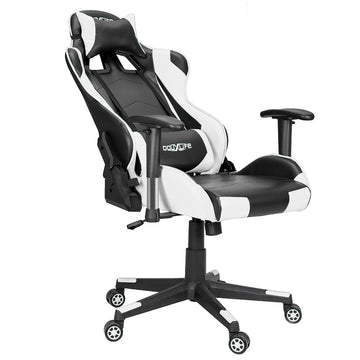 Douxlife WCG Gaming Chair Office Computer Chairs Executive Racing Footrest PU Leather Desk Chair Headrest Armchair GC-RC01