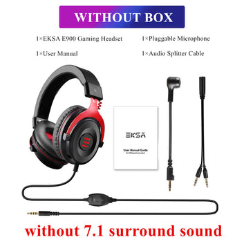 EKSA Gaming Headset Gamer E900/E900 Pro 7.1 Surround Wired Gaming Headphones with Microphone For PC/PS4/PS5/Xbox one/Switch