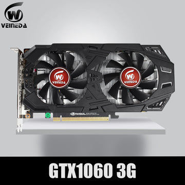 VEINEDA Graphics Card GTX 1060 3GB 5GB 6GB 192Bit GDDR5 GPU Video Card  For nVIDIA Gefore Games Stronger than GTX 1050Ti