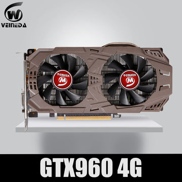 VEINEDA Graphics Cards PC Original GTX 960 4GB 128Bit GDDR5 Video Card GTX960 4gb Dvi For nVIDIA Geforce Game