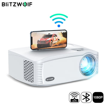 BlitzWolf BW-VP15 WiFi Projector HD 1080P Cast Screen Home movie theater 4K Wireless Projectors 7000 Lumen LCD Home Cinema 1080p