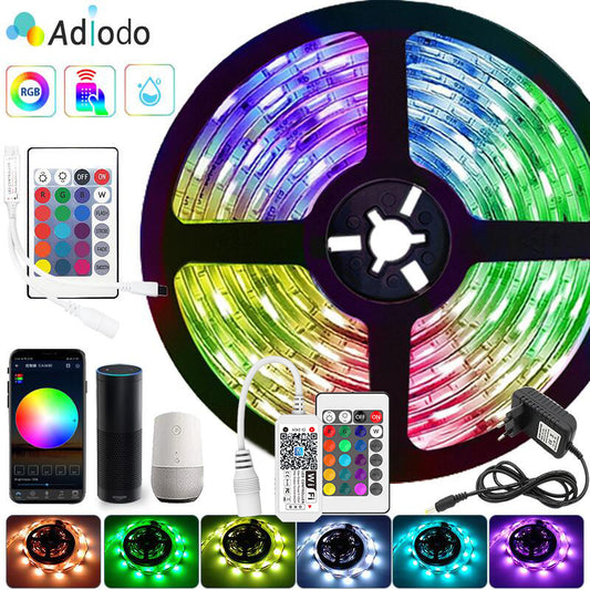 Diode Tape 12V 5050 2835 Rgb Led Strips Led Bar Indoor Lighting Living Room Decoration Wifi Bluetooth Controller Ice Backlight