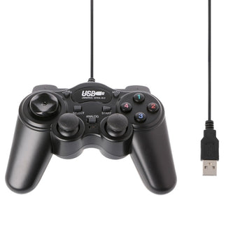 New USB 2.0 Gamepad Gaming Joystick Wired Game Controller For PC Computer Laptop