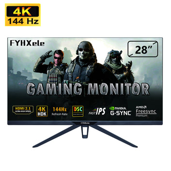 28" Monitor 144Hz Gaming Monitors PC 4K IPS Panel LCD Display 1ms Gamer FreeSync G-Sync HDR400 DP HDMI 2.1 with Remote Control