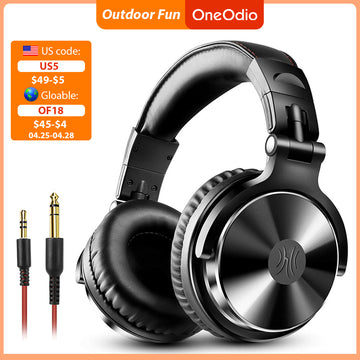 Oneodio Over Ear Headphones Hifi Studio DJ Headphone Wired Monitor Music Gaming Headset Earphone For Phone Computer PC With Mic