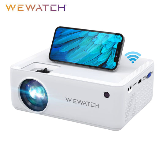 WEWATCH V10 8500Lumens LED Portable Projector Native 1024*720 HD 1080P Supported Home HDMI USB Mini Outdoor Movie Projectors