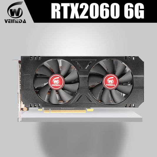 Graphics Card rtx 2060 6GB GDDR6 12nm Games vide card gtx1060 6gb 192bit Ready 8Pin HDMI-compatible DP Video Card  