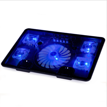 Hot Sell Genuine 5 Fan 2USB Laptop Cooler Cooling Pad Base LED Notebook Cooler Computer USB Fan Stand For Laptop PC