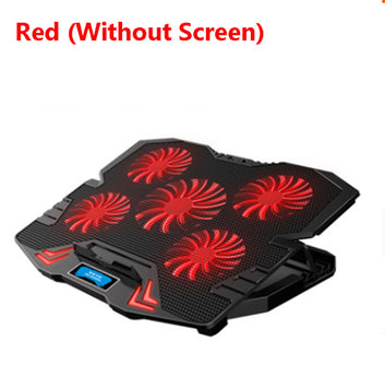 12-15.6inch Gaming Laptop Cooler - Five Fan LED Screen, Two USB Ports, Notebook Stand for Laptop