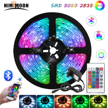 Ribbon Led 12V 5050 2835 Strip Lights Rgb Christmas Decoration Room Decoration Smart Tv Backlight With Bluetooth Wifi Controller