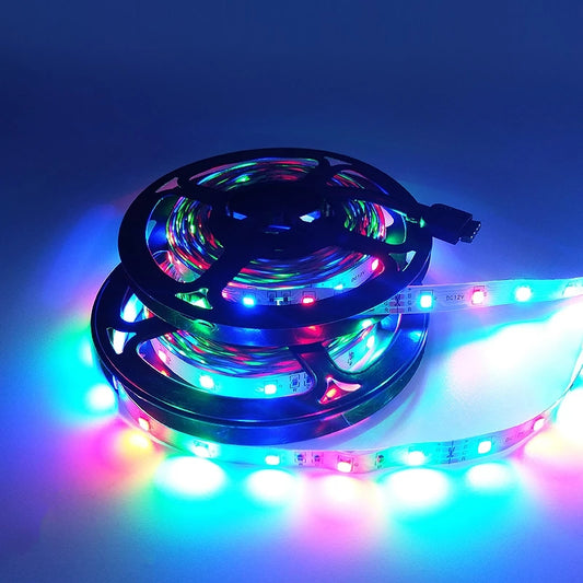 12V Led Strip 5M 5050 2835 Rgb Tape White Led Lights For Room Decoration 60 Led Beads/M Waterproof Cabinets Tv Backlight Ribbon