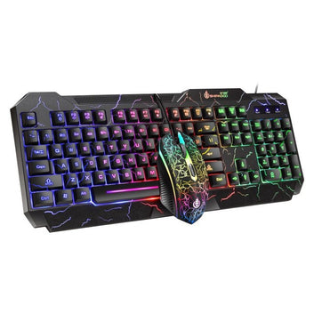 NEW RGB Backlit Gamer Keyboard And Mouse USB Wired LED Backlit Keycaps Mechanical Ergonomic Gaming Keyboards For PC Computer