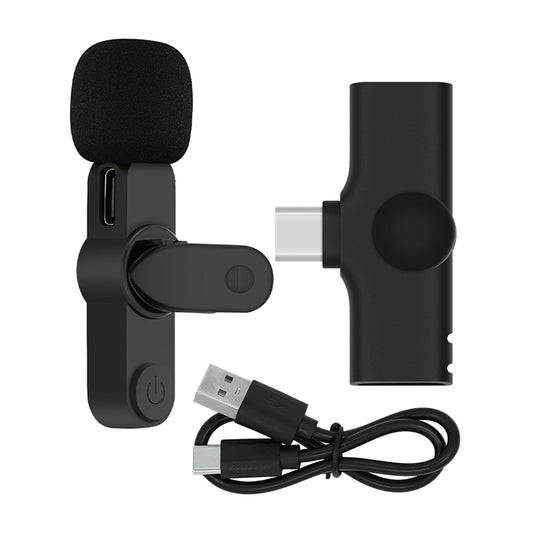 Wireless Lavalier Microphone For Audio Video Recording/Gaming/Live Streaming For Android Phone Type-C Mini Clip