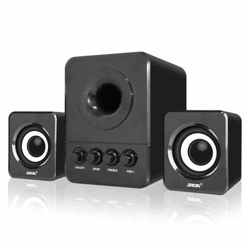 SADA D-203 2.1 3 Channel Computer Speakers Mini Wired Combination Column Bass Speaker Portable For mp3 Cellphone PC